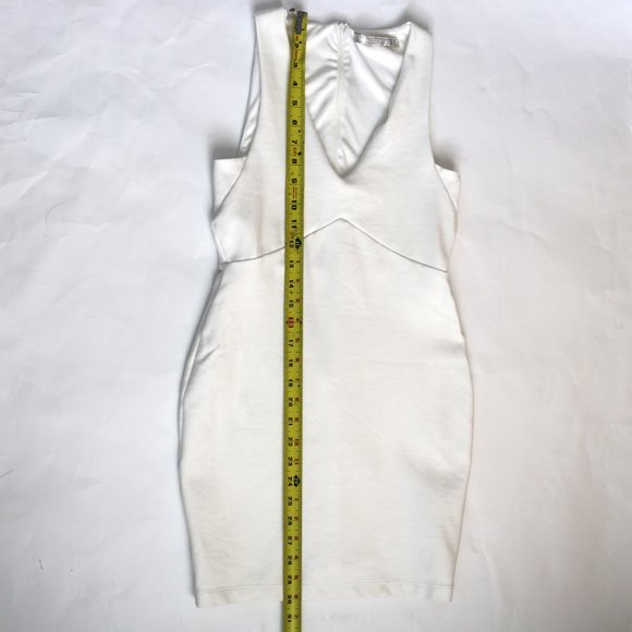 Zara White Bachelorette Body Con Mini Dress - Picture 5 of 6